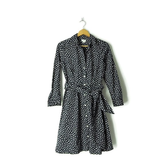 J Crew tie-waist shirtdress long sleeves - Picture 2 of 10